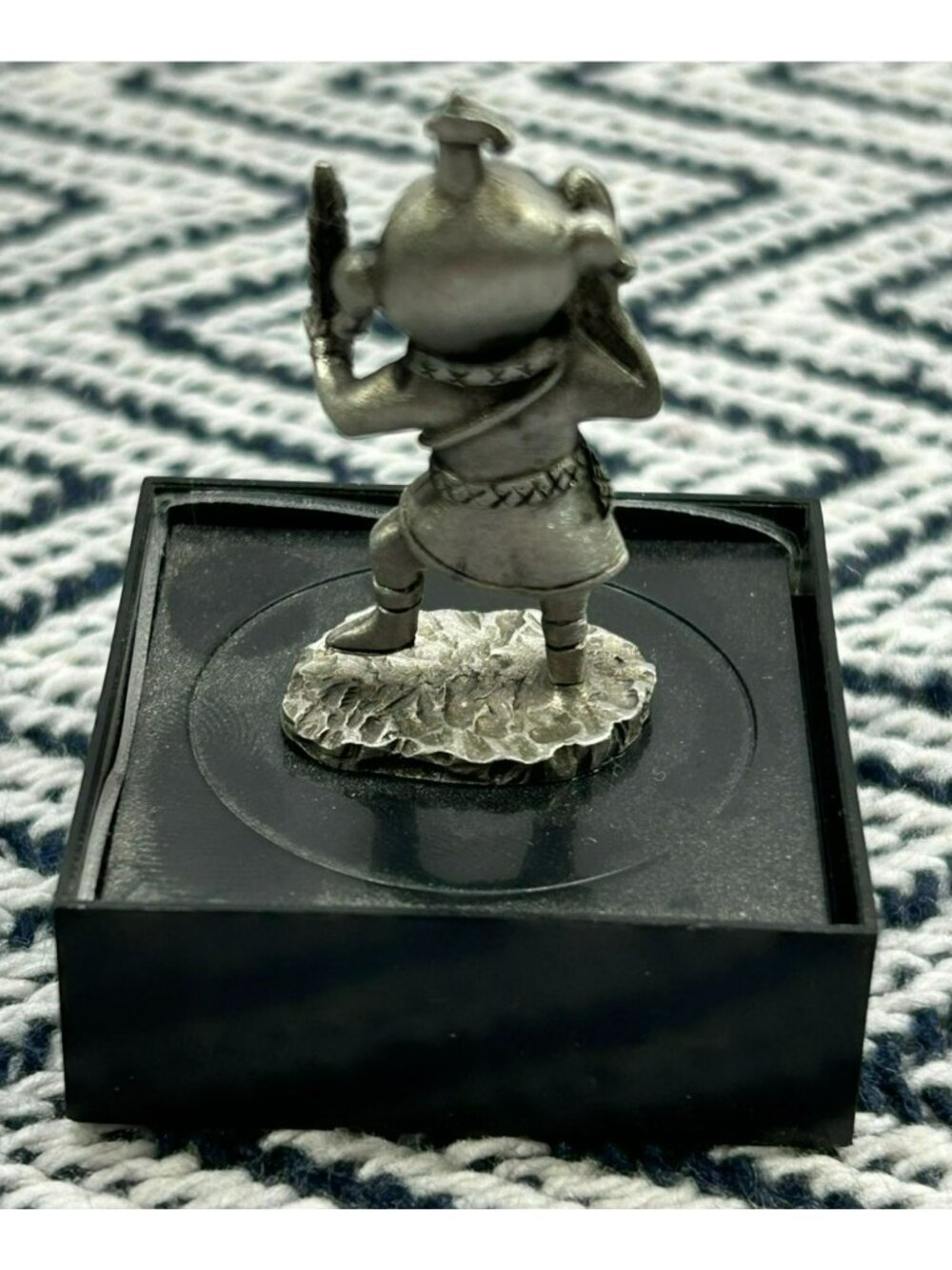 Mudhead Kachina Pewter Figurine With Display Box No Lid - Picture 2 of 5